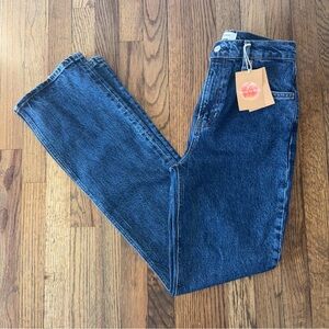 Reformation Dark Indigo Boot Cut Jeans